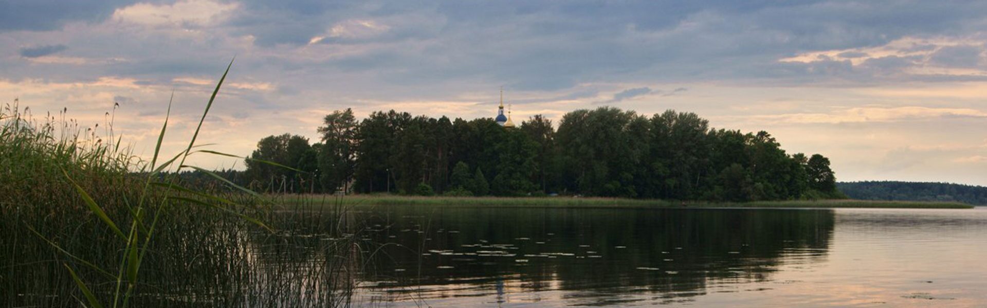 Череменецкое озеро на закате